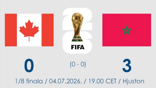 Maroko ubedljivo savladao Kanadu i izborio četvrtfinale