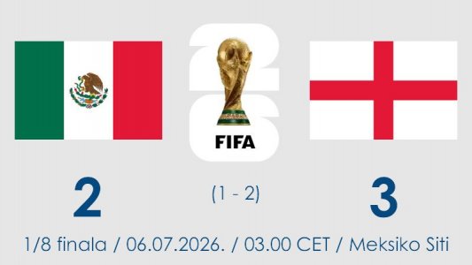 Engleska preživela crveni karton i eliminisala Meksiko