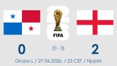Engleska sigurna protiv Paname za kraj grupne faze