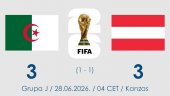 Spektakl u Kanzas Sitiju: Alžir i Austrija remizirali uz gol u 90+6.