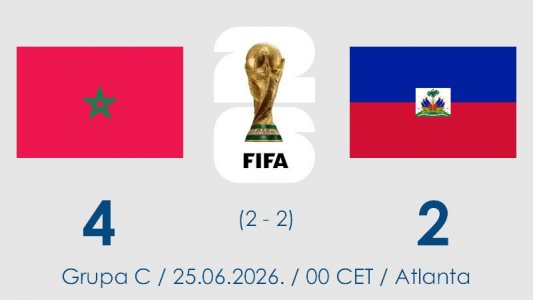 Maroko u goleadi savladao Haiti i overio prolaz dalje